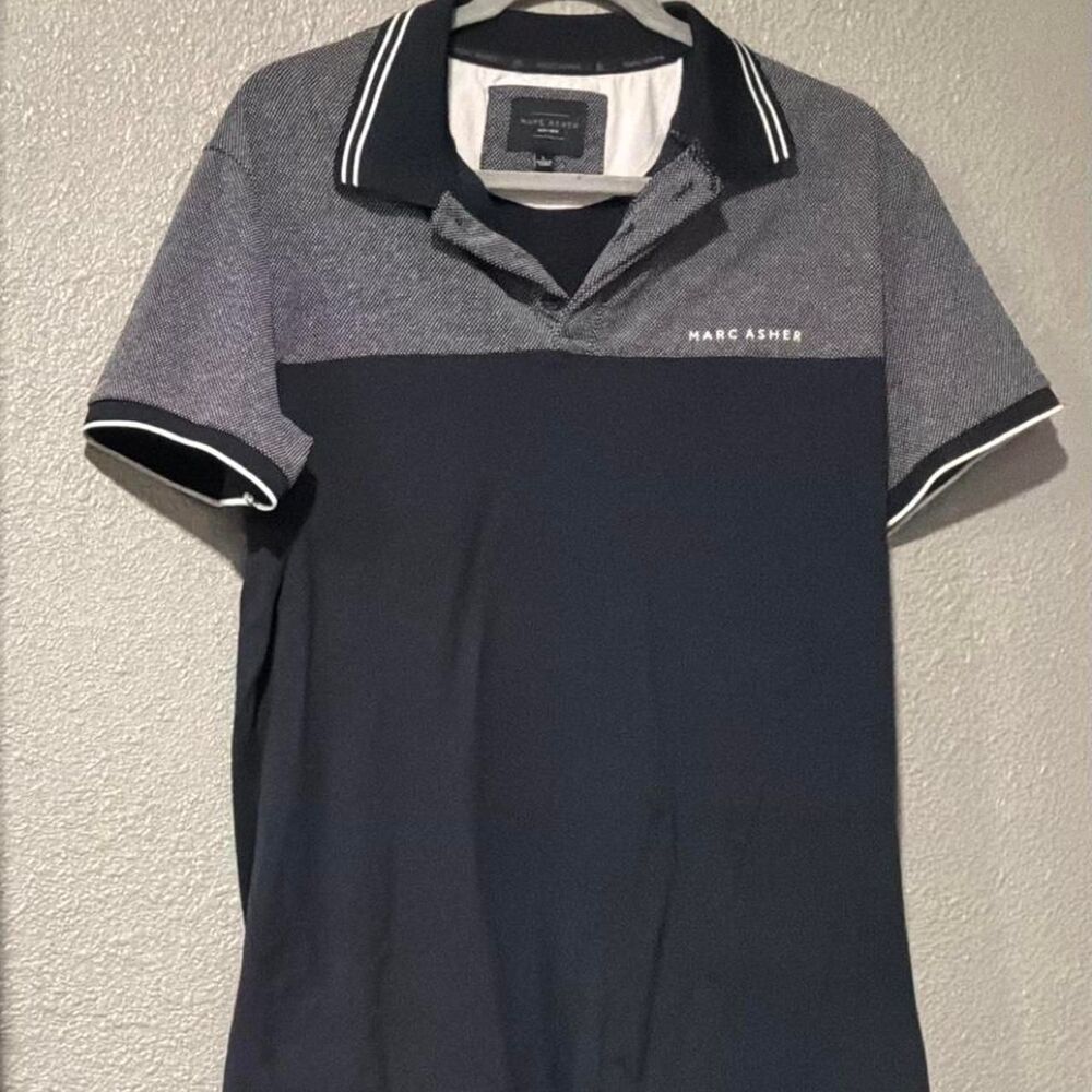 Marc-new-york Men's Navy and Black Polo-shirts
